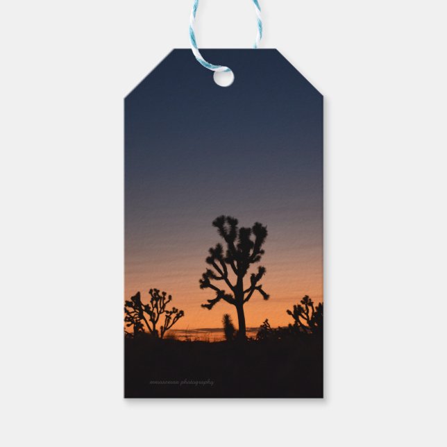 Sunset Joshua Trees Gift Tags (Front)