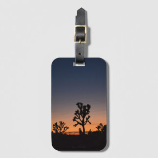 Sunset Joshua Trees Luggage Tag