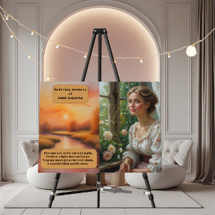 Sunset Journey Celebration of Life Warm Memorial Foam Board