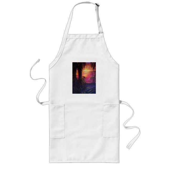 Sunset Jungle Long Apron (Front)