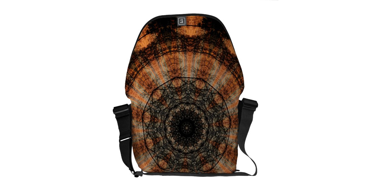 Sunset Kaleidoscope messenger bag | Zazzle