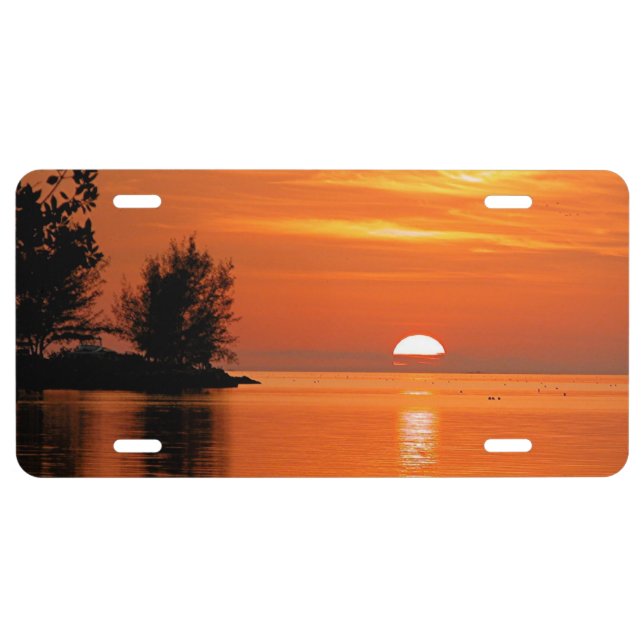 Sunset, Key West, Florida License Plate (Front)
