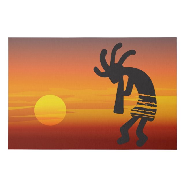Sunset Kokopelli Canvas (Front)