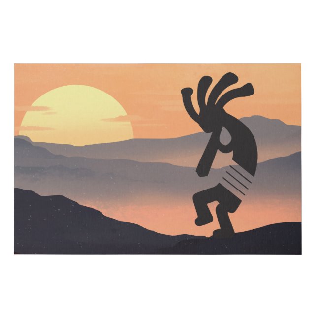 Sunset Kokopelli Canvas (Front)
