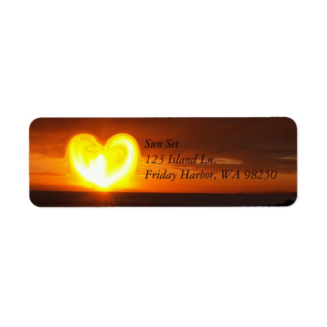 Sunset Label (Front)