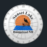 Sunset Lake Dartboard<br><div class="desc">Dartboard with Sunset Lake logo</div>
