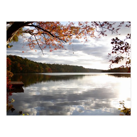 Sunset Lake, Holly Springs NC Postcard