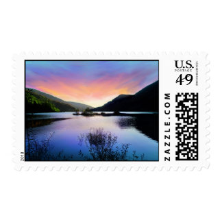 Sunset Lake Photo Stamp