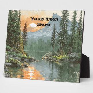 Sunset Lake Plaque