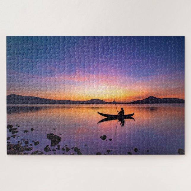 Sunset Lake Puzzle (Horizontal)
