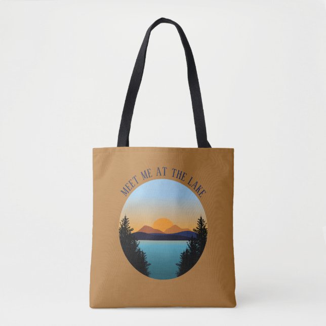 Sunset Lake   Tote Bag (Front)