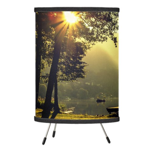 Sunset  Lake  Tripod Lamp