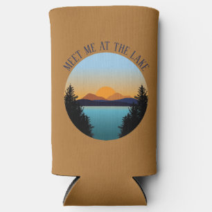 Sunset Lake Vacation Seltzer Can Cooler