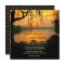 Sunset Lake View String Lights Wedding Invitation