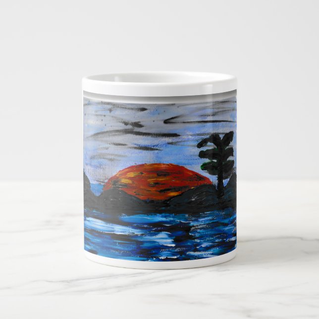 Sunset Landscape  Giant Coffee Mug (Front)