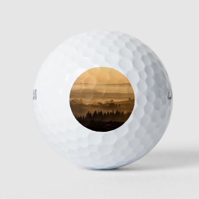 Sunset landscape golf balls (Front)