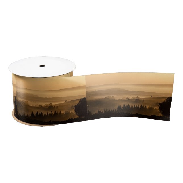 Sunset landscape satin ribbon (Spool)