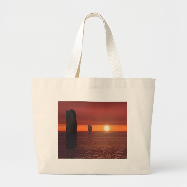 sunset large tote bag (Front)