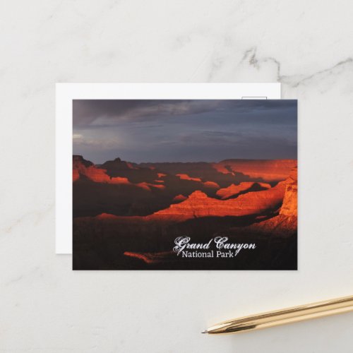 Sunset Layers Grand Canyon National Park Photo Postcard