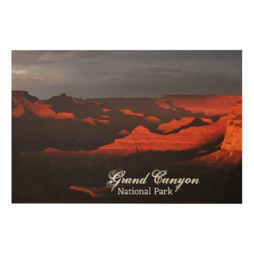 Sunset Layers Grand Canyon National Park Photo Wood Wall Art