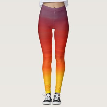 Sunset Leggings by PugWiggles at Zazzle