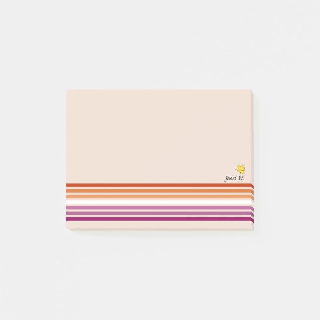 Sunset Lesbian Flag Post-It Notes (Front)