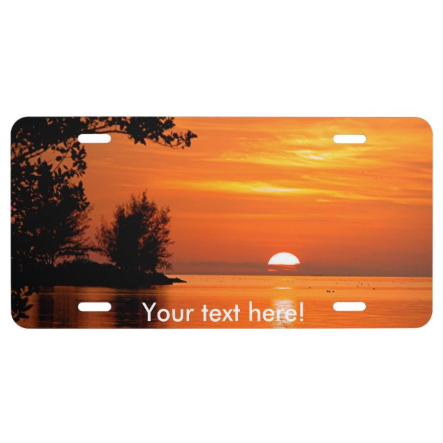 Sunset License Plate (Front)