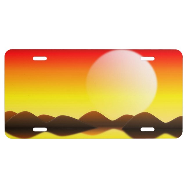 Sunset License Plate (Front)