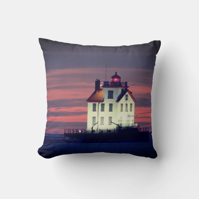 Sunset Light Throw Pillow (Front)