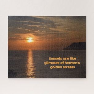 Sunset Like a Glimpse of Heaven - 11 x 14 inch Jigsaw Puzzle