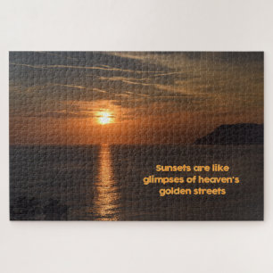 Sunset Like a Glimpse of Heaven - 20 x 30 inch Jigsaw Puzzle