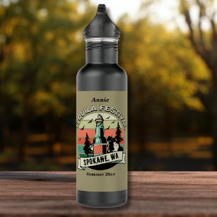 Sunset Lime Tequila Festival Custom Your Town Stainless Steel Water Bottle