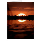 Sunset Liquid Silhouette Card (Front)