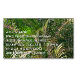 Sunset Lit Palm Fronds Tropical Business Card Magnet