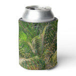 Sunset Lit Palm Fronds Tropical Can Cooler