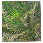 Sunset Lit Palm Fronds Tropical Cloth Napkin