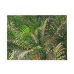 Sunset Lit Palm Fronds Tropical Doormat