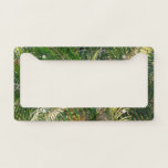Sunset Lit Palm Fronds Tropical License Plate Frame