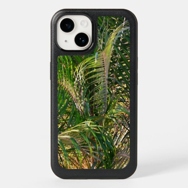 Sunset Lit Palm Fronds Tropical Otterbox iPhone Case (Back)