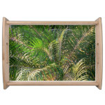 Sunset Lit Palm Fronds Tropical Serving Tray