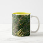 Sunset Lit Palm Fronds Tropical Two-Tone Coffee Mug