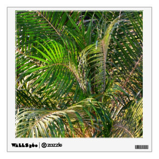 Sunset Lit Palm Fronds Tropical Wall Decal
