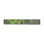 Sunset Lit Palm Fronds Tropical Wrap Around Label