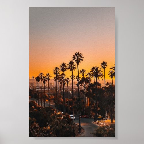 Sunset los angeles poster