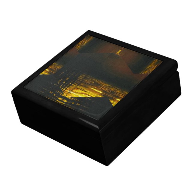 Sunset Magic Abstract Gift Box (Side)