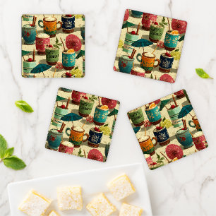 Sunset Mai Tais Coaster Set