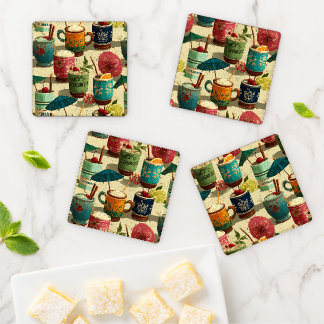 Sunset Mai Tais Coaster Set
