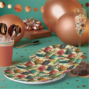 Sunset Mai Tais Paper Plates