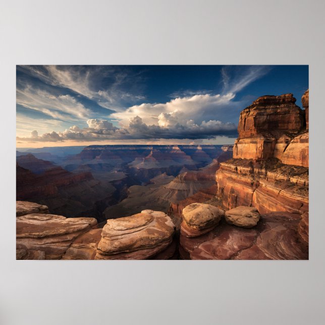 Sunset Majesty over the Grand Canyon Poster (Front)