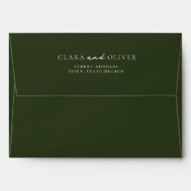 Sunset Malibu Palm Coast Deep Green Return Address